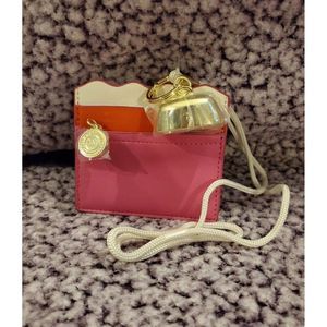 Bath & Body Works Pink Wearable ID Necklace Keychain Lanyard Pocketbac Holder